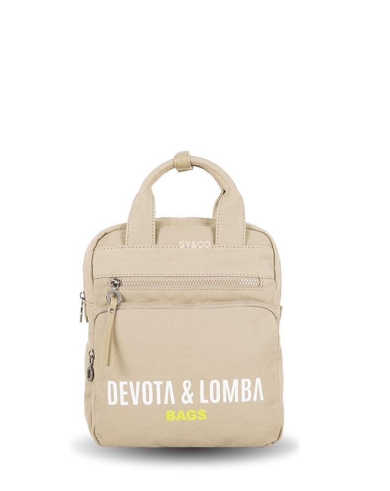 Mochila Devota & Lomba lona beige Title - Imagen 1