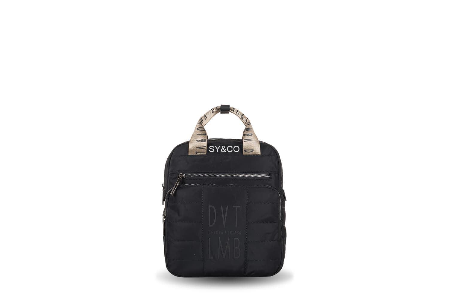 Mochila Devota & Lomba nylon reciclado Only  negro - Imagen 1