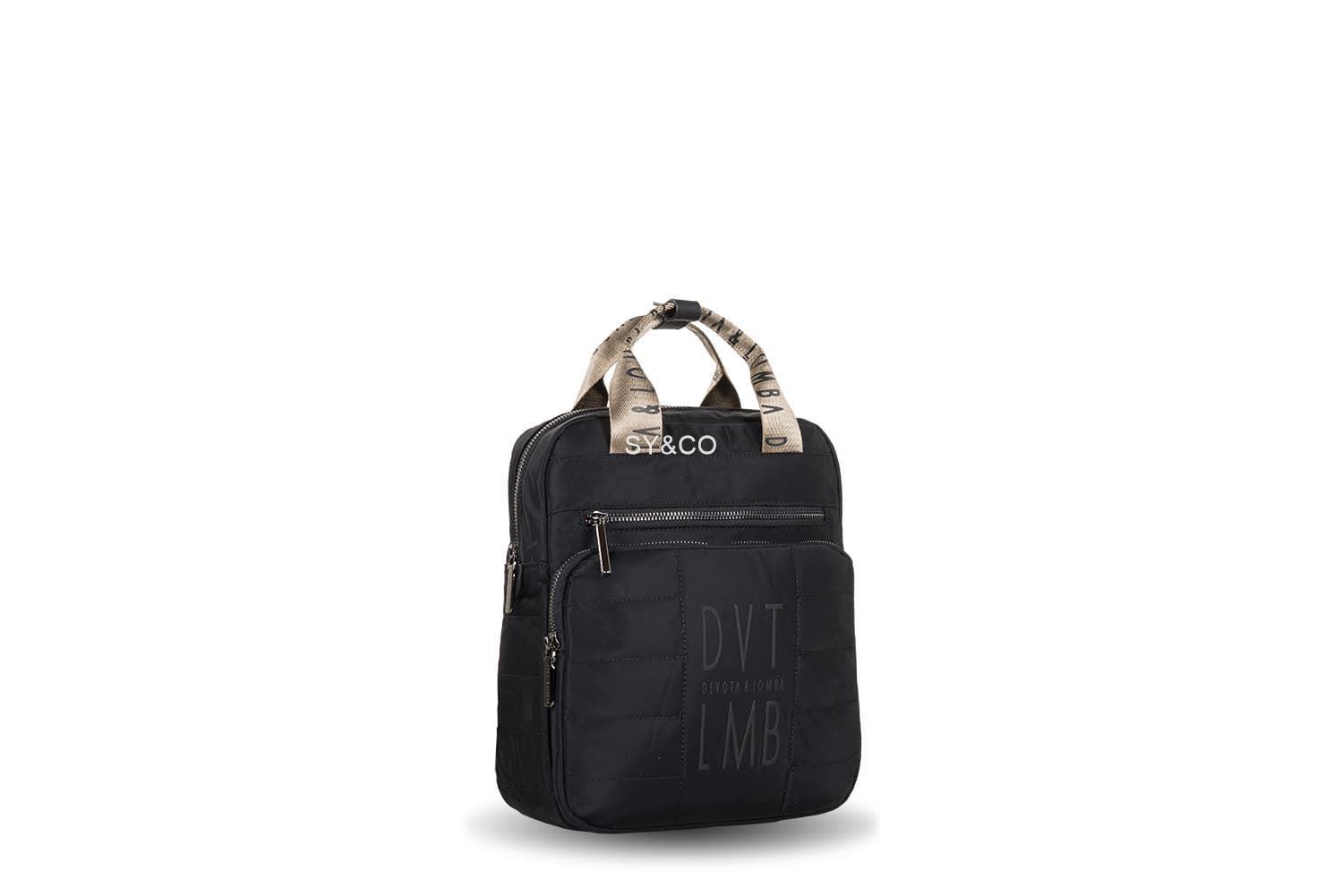 Mochila Devota & Lomba nylon reciclado Only  negro - Imagen 2