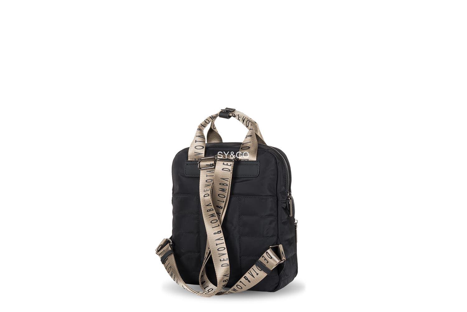 Mochila Devota & Lomba nylon reciclado Only  negro - Imagen 3
