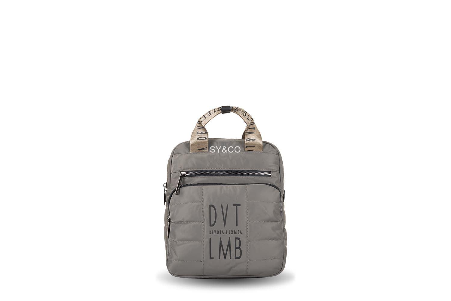 Mochila Devota & Lomba nylon reciclado Only taupe - Imagen 1