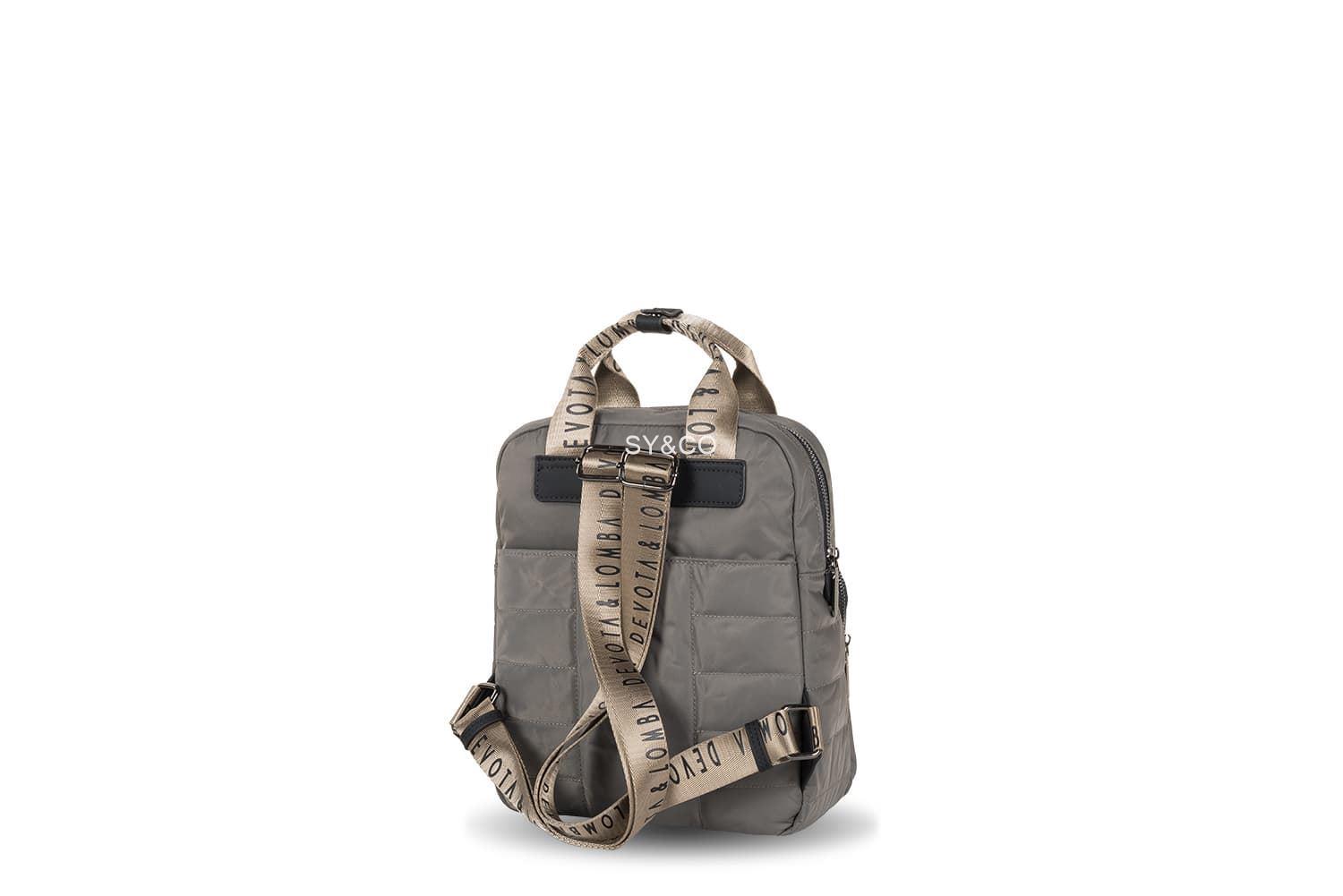Mochila Devota & Lomba nylon reciclado Only  taupe - Imagen 3
