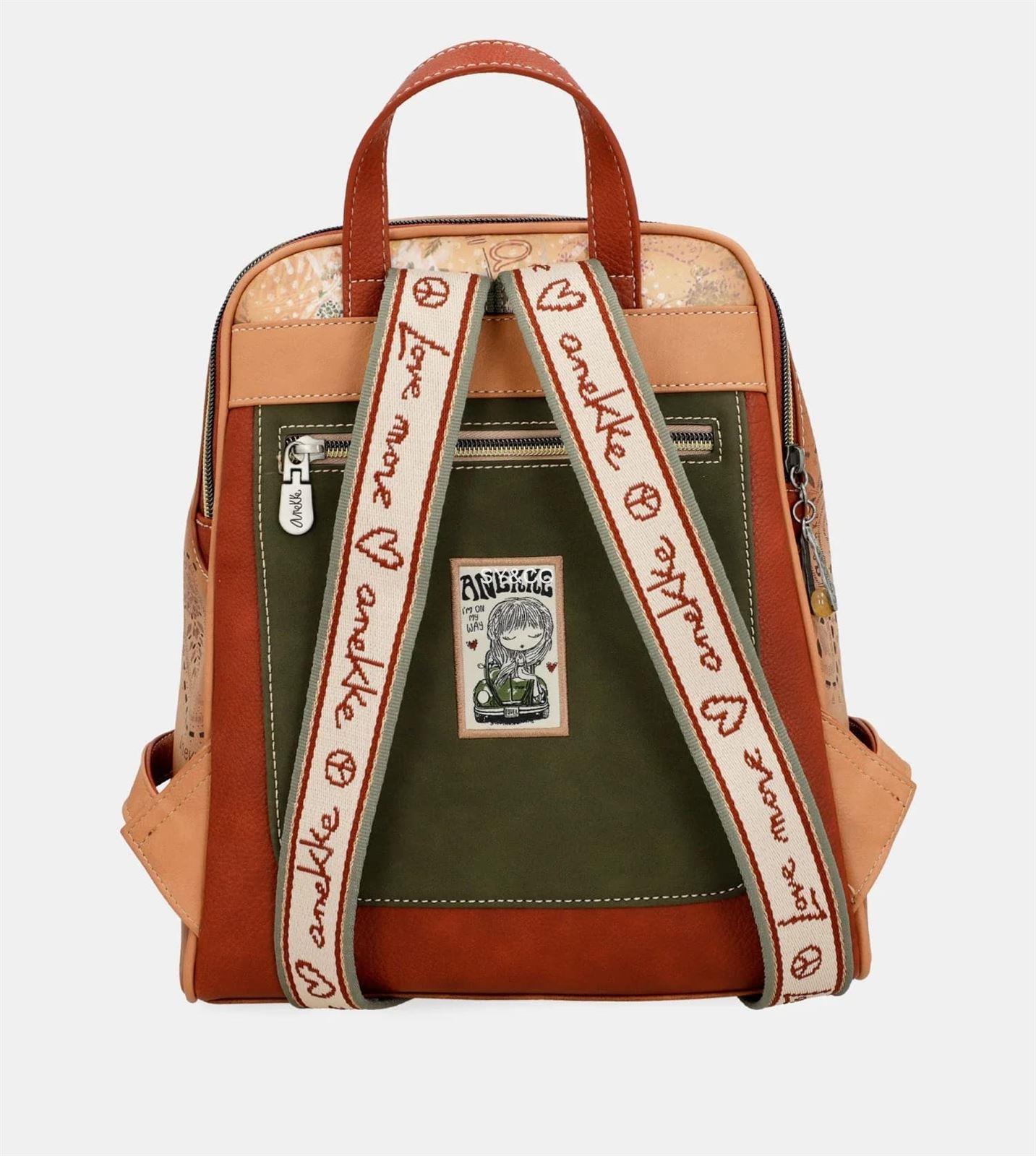 Mochila doble compartiento Anekke Flowers - Imagen 2