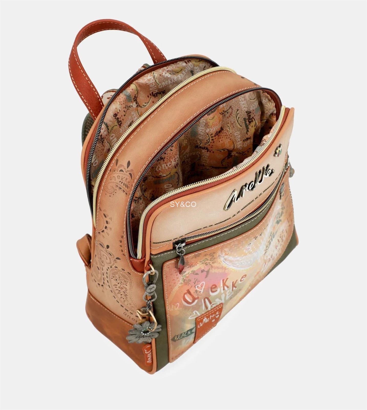 Mochila doble compartiento Anekke Flowers - Imagen 4