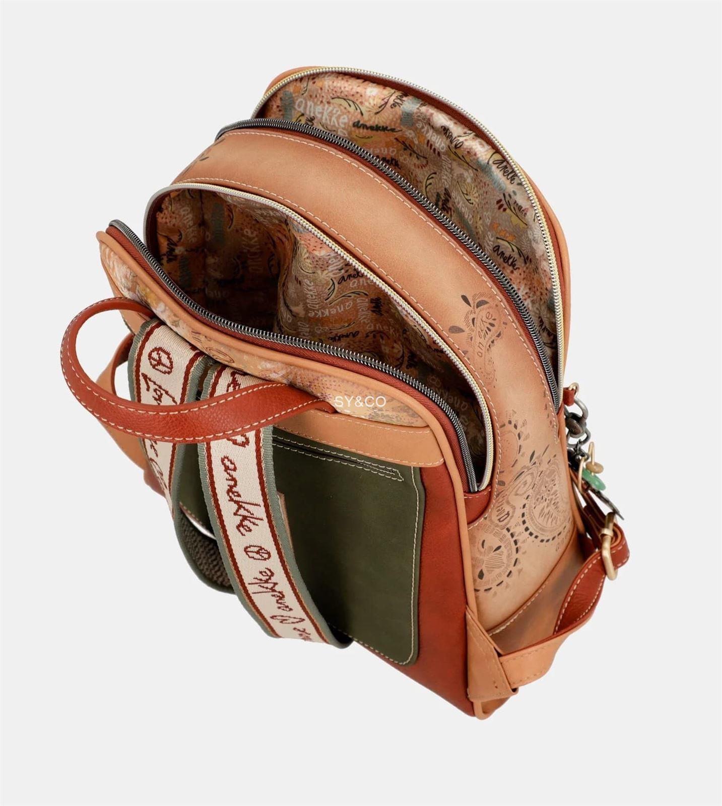 Mochila doble compartiento Anekke Flowers - Imagen 5