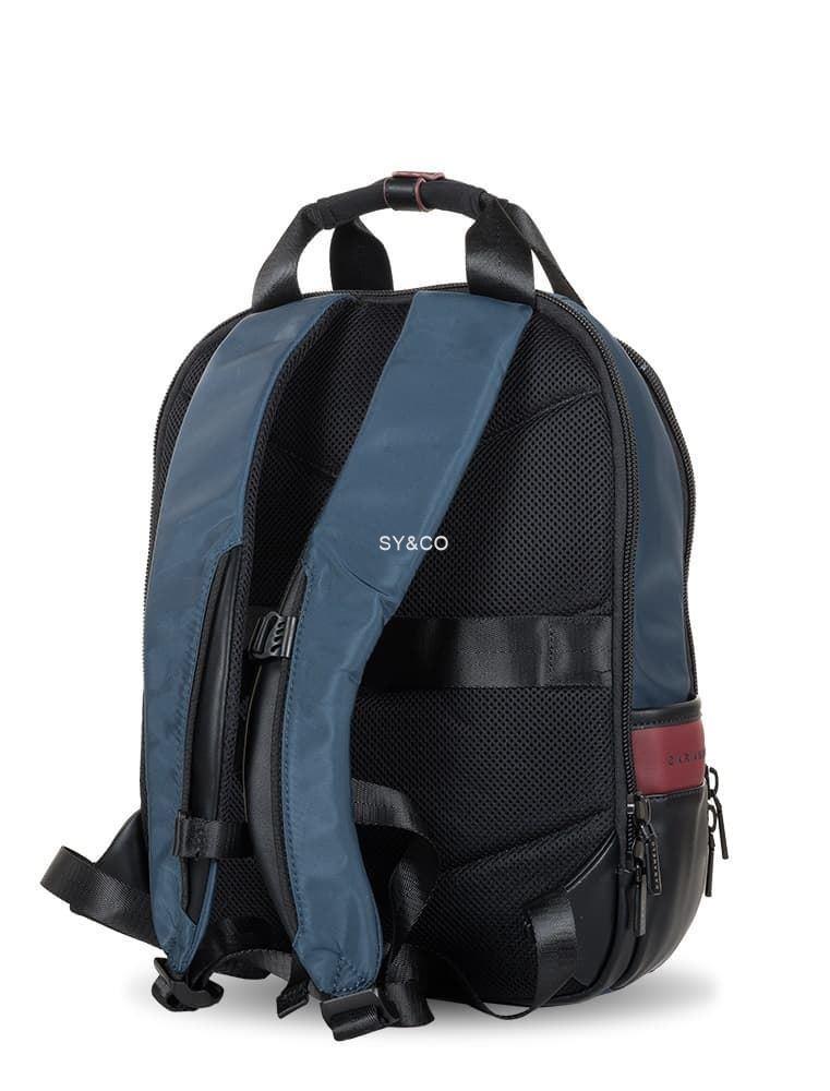 Mochila hombre Caramelo nylon azul Clyde para ordenador - Imagen 3