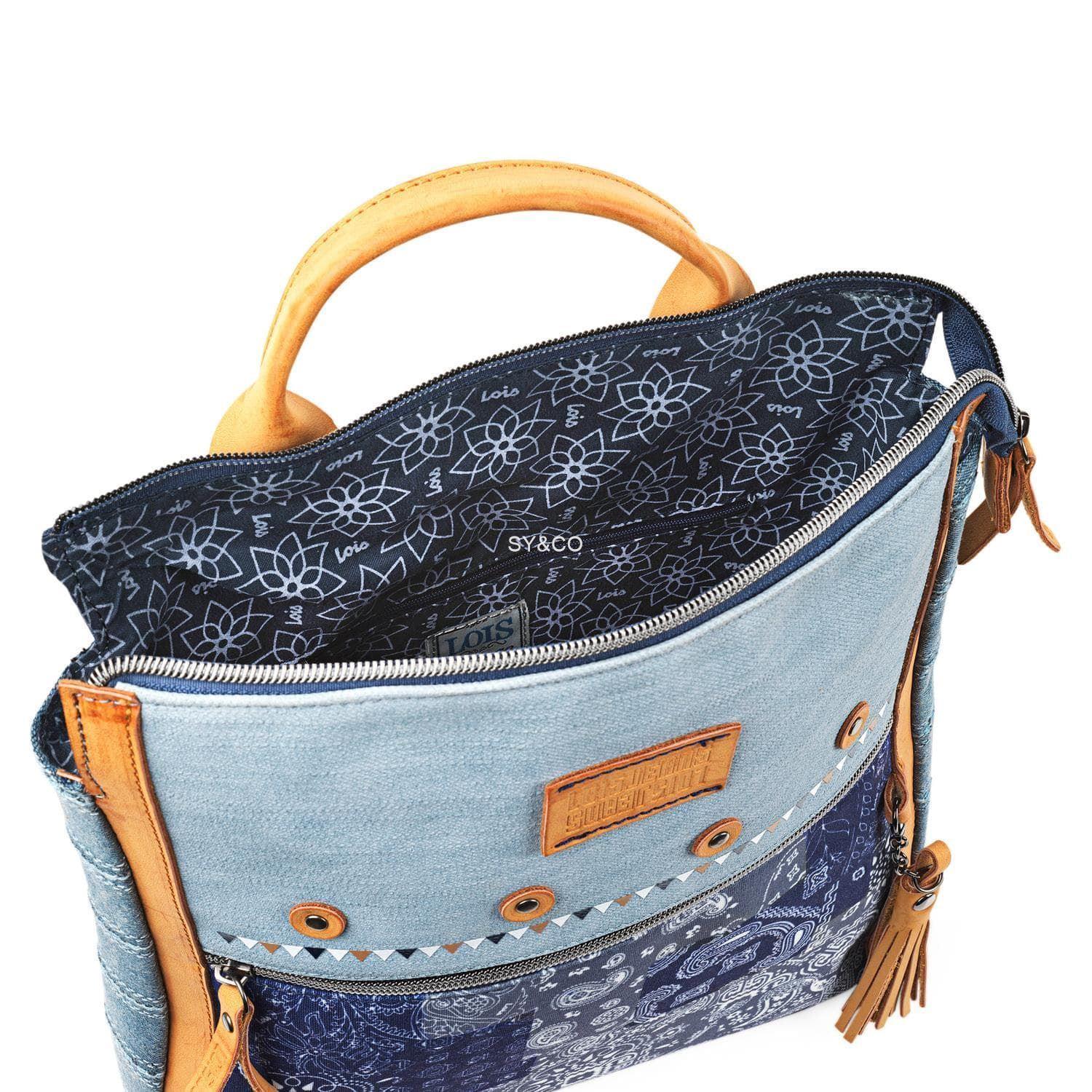 Lois - Bolsos Mochila Para Mujer, Mochilas Mujer Casual, Mochila Mujer  Pequeña, Bolso Mochila Mujer Antirrobo, Mochila Azul Mujer. Mochila 318697  : Lois: : Moda