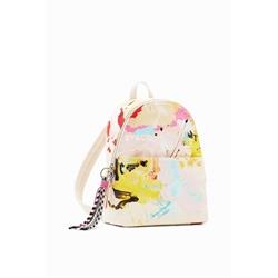 Mochila loneta manchas pintura Desigual 23SAKA18 Manchas - Imagen 1