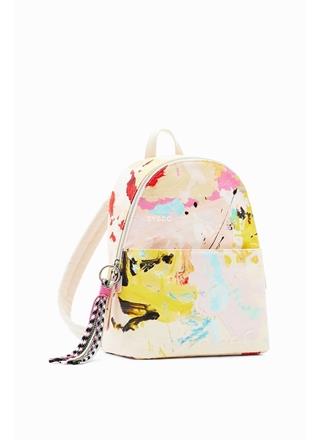 Mochila loneta manchas pintura Desigual 23SAKA18 Manchas - Imagen 1
