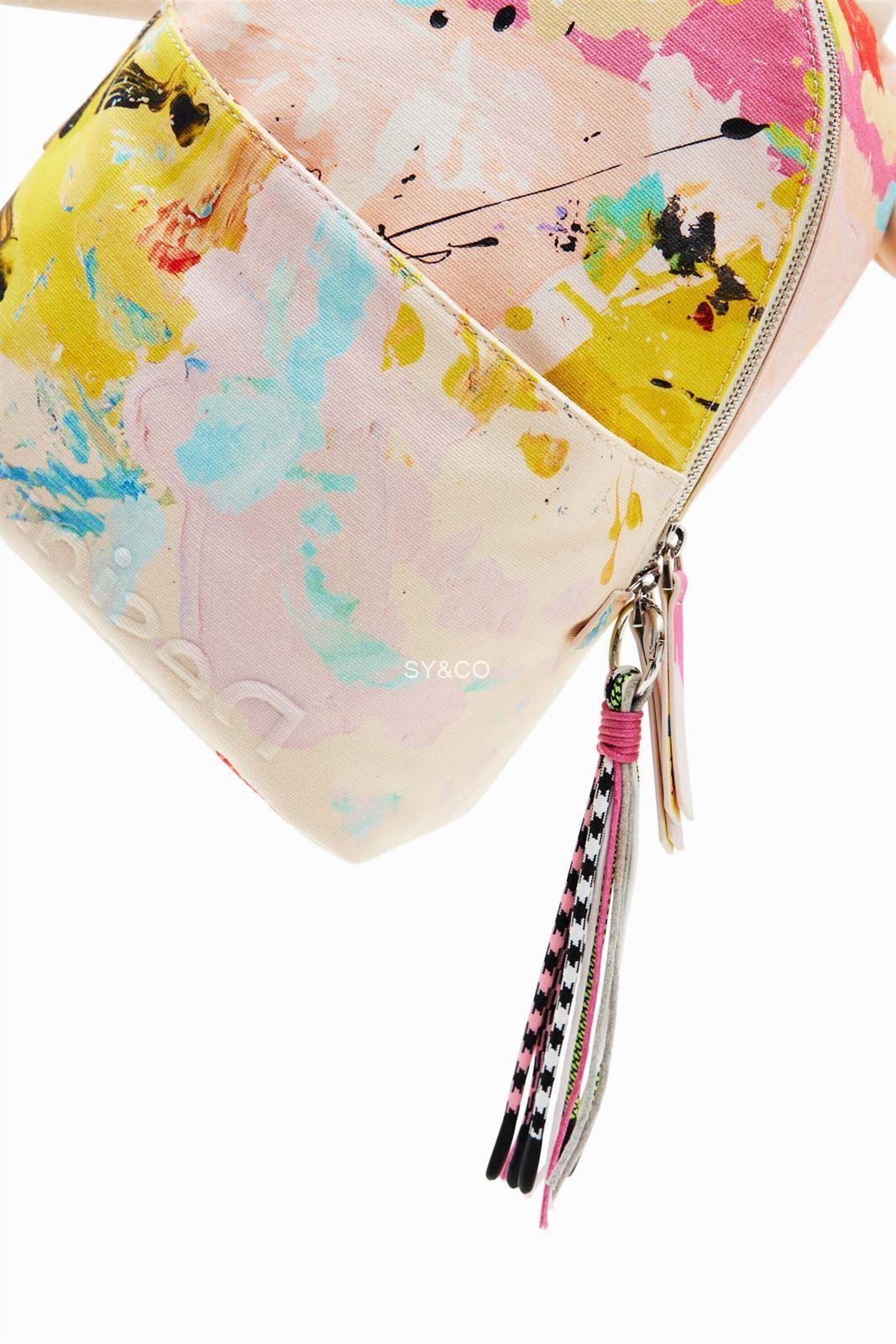 Mochila loneta manchas pintura Desigual 23SAKA18 Manchas - Imagen 5