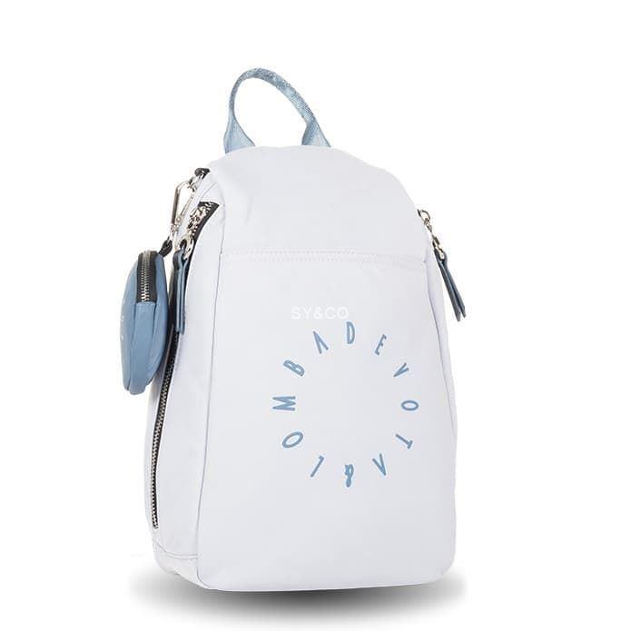 Mochila nylon antirobo Devota & Lomba gris Duo - Imagen 1