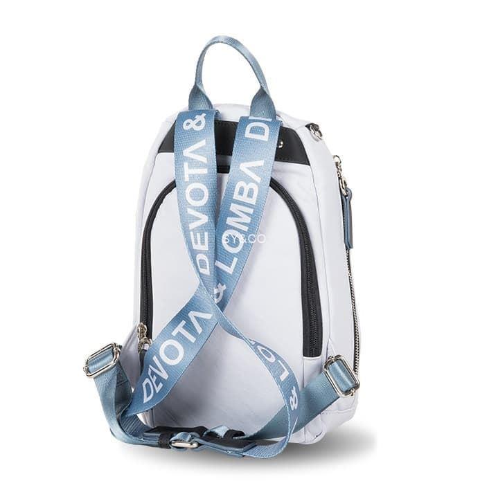 Mochila nylon antirobo Devota & Lomba gris Duo - Imagen 2