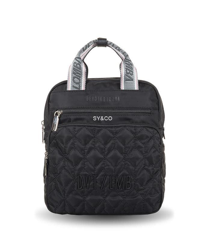 Mochila nylon Devota & Lomba negra Slash - Imagen 1