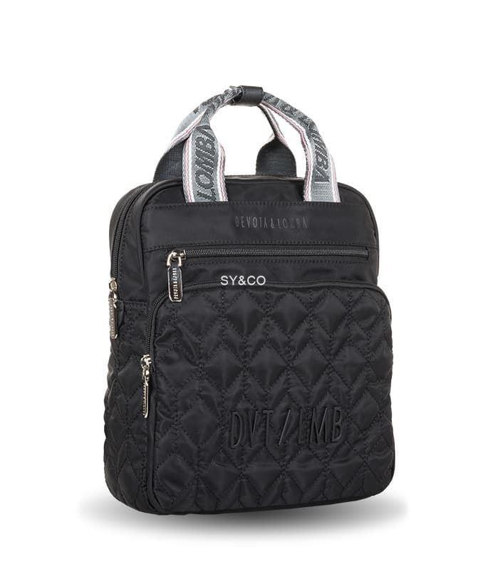 Mochila nylon Devota & Lomba negra Slash - Imagen 2