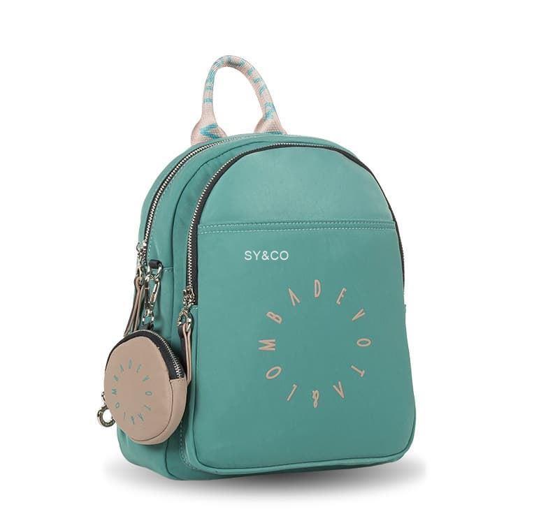 Mochila nylon  Devota & Lomba turquesa Duo - Imagen 1