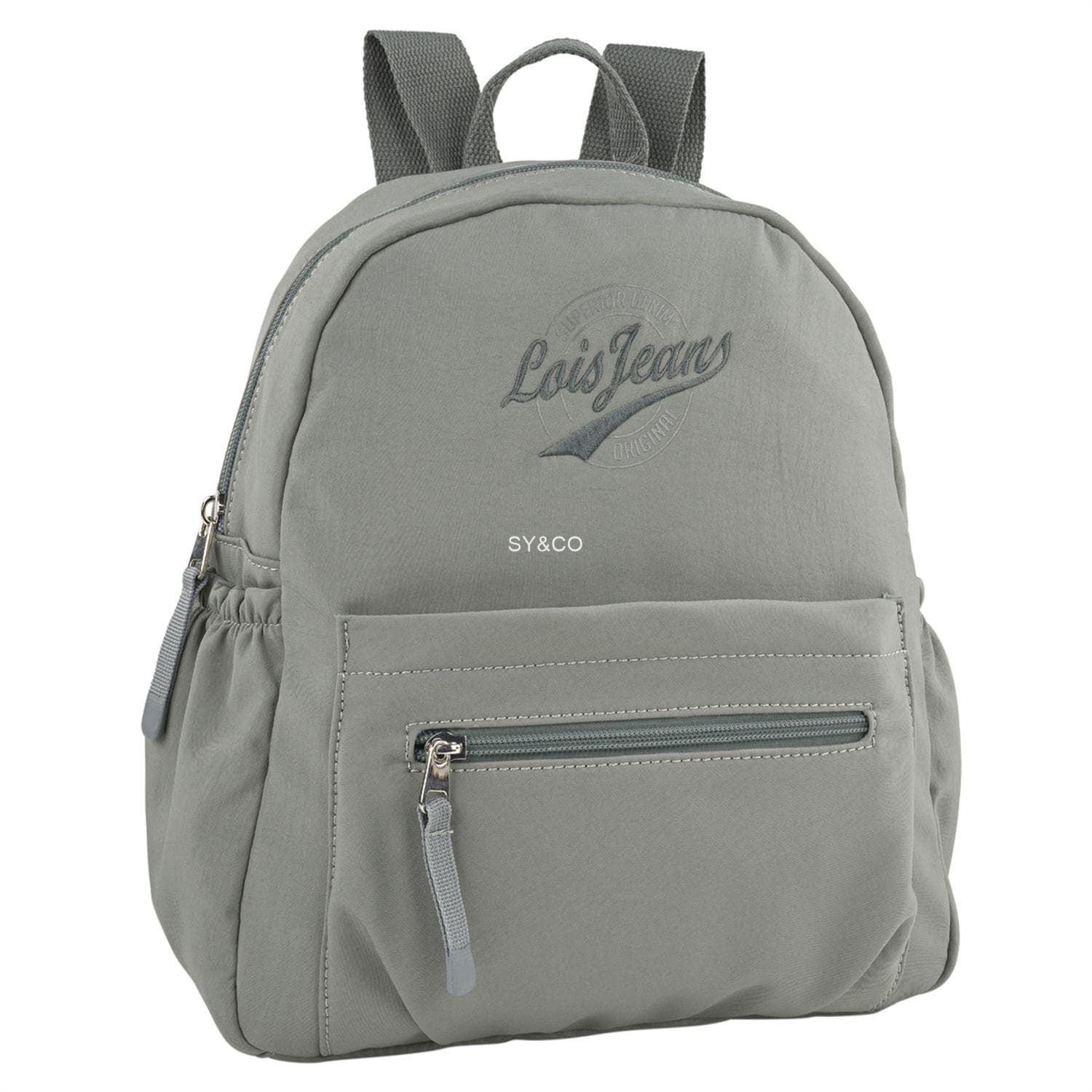 Mochila nylon Lois Pyramid verde - Imagen 1