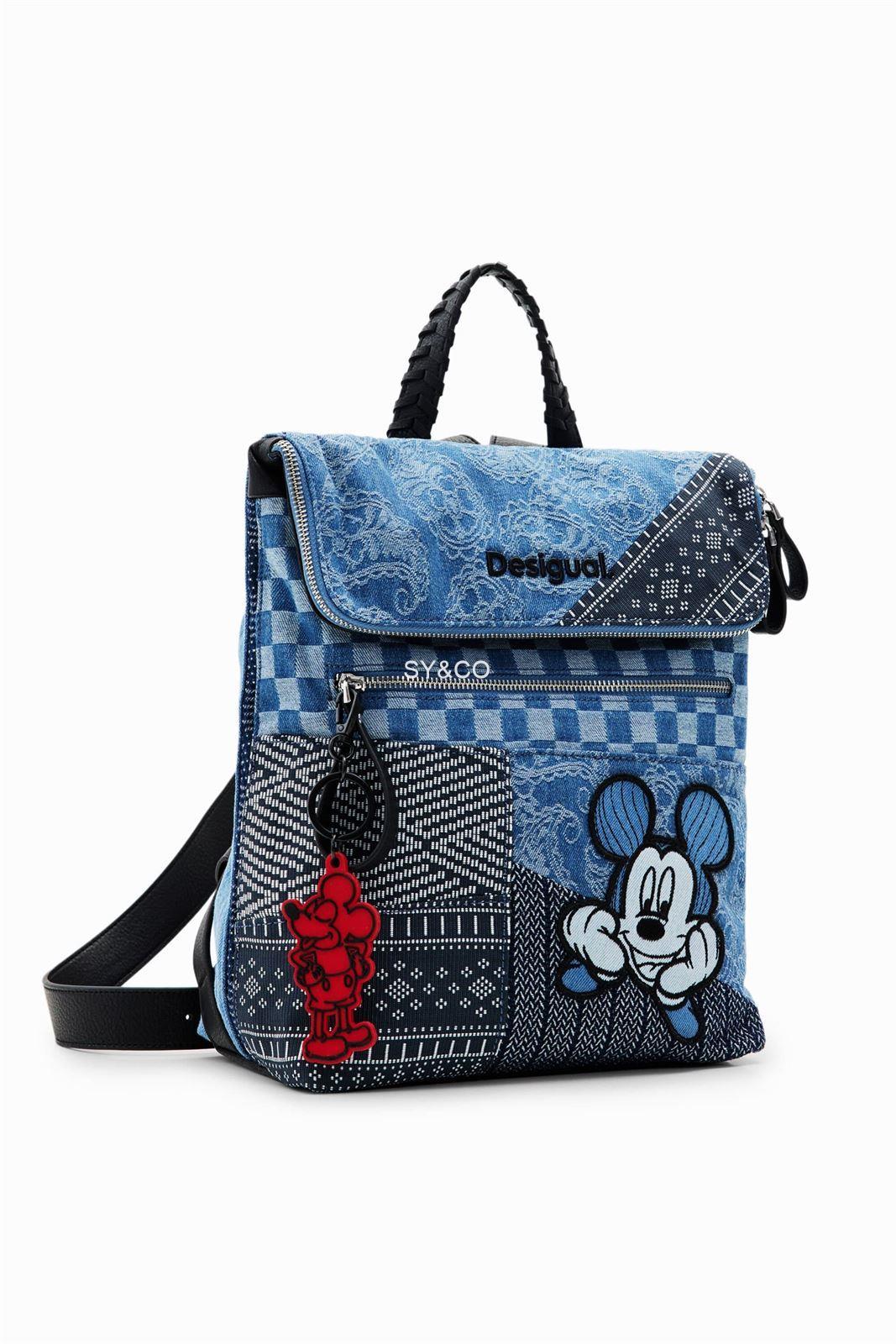 Mochila ordenador Desigual vaquera Mickey Mouse 23WAKD01 - Imagen 1