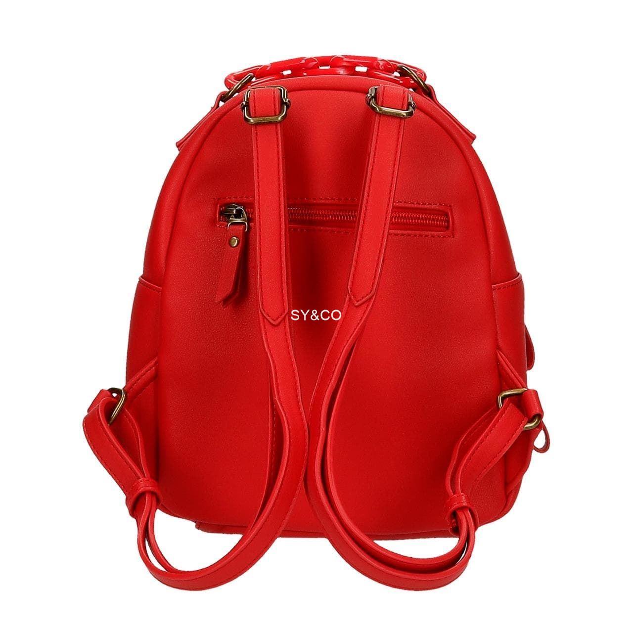 Mochila Pepe Jeans Chain rojo - Imagen 2