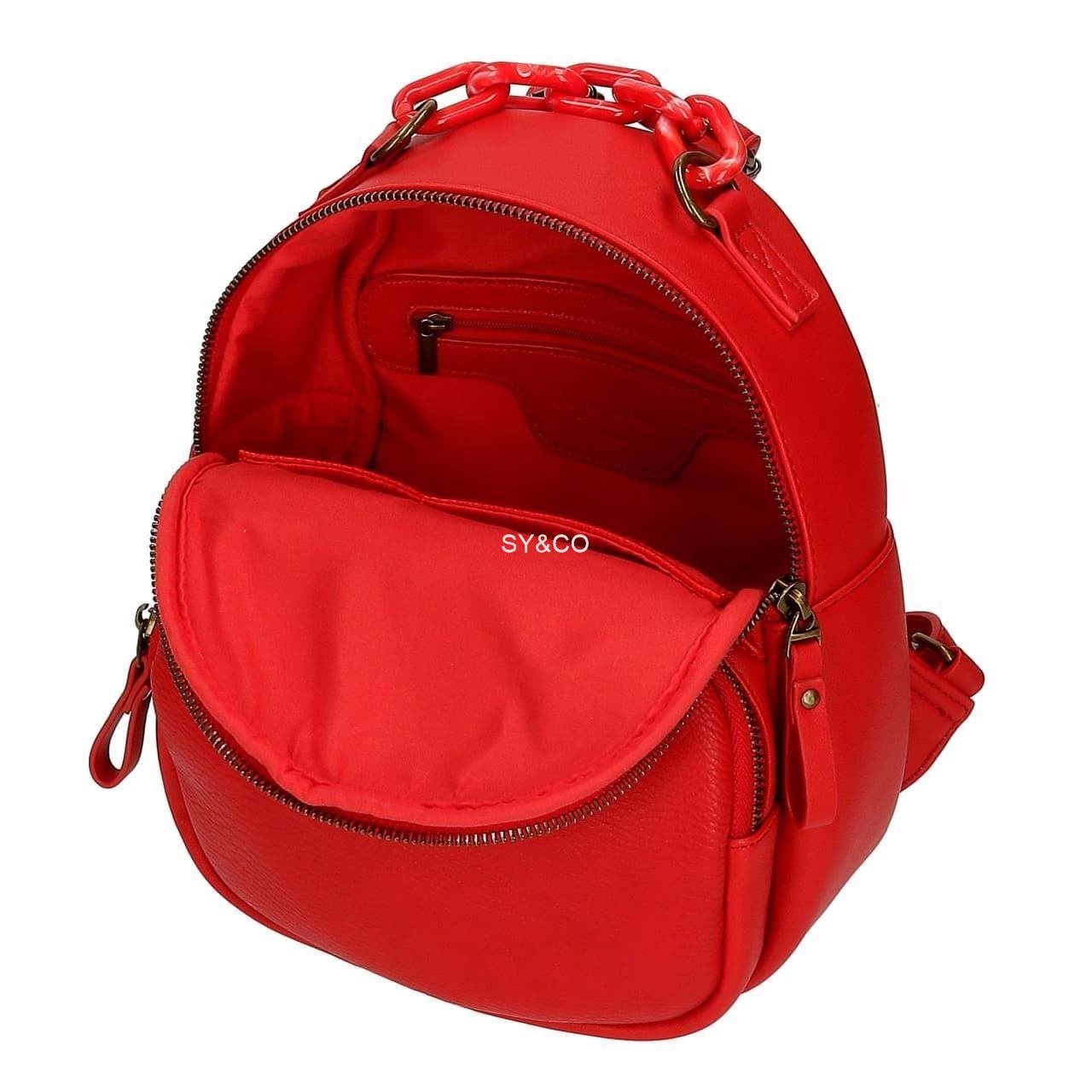 Mochila Pepe Jeans Chain rojo - Imagen 3