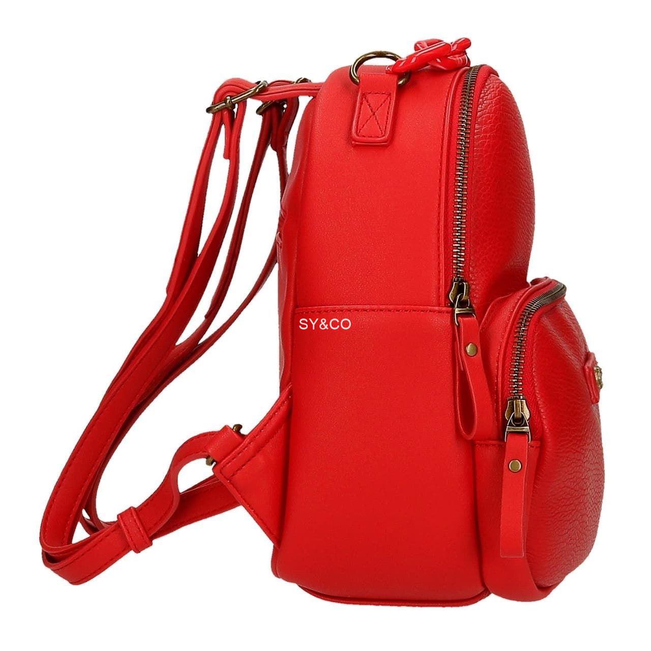 Mochila Pepe Jeans Chain rojo - Imagen 4