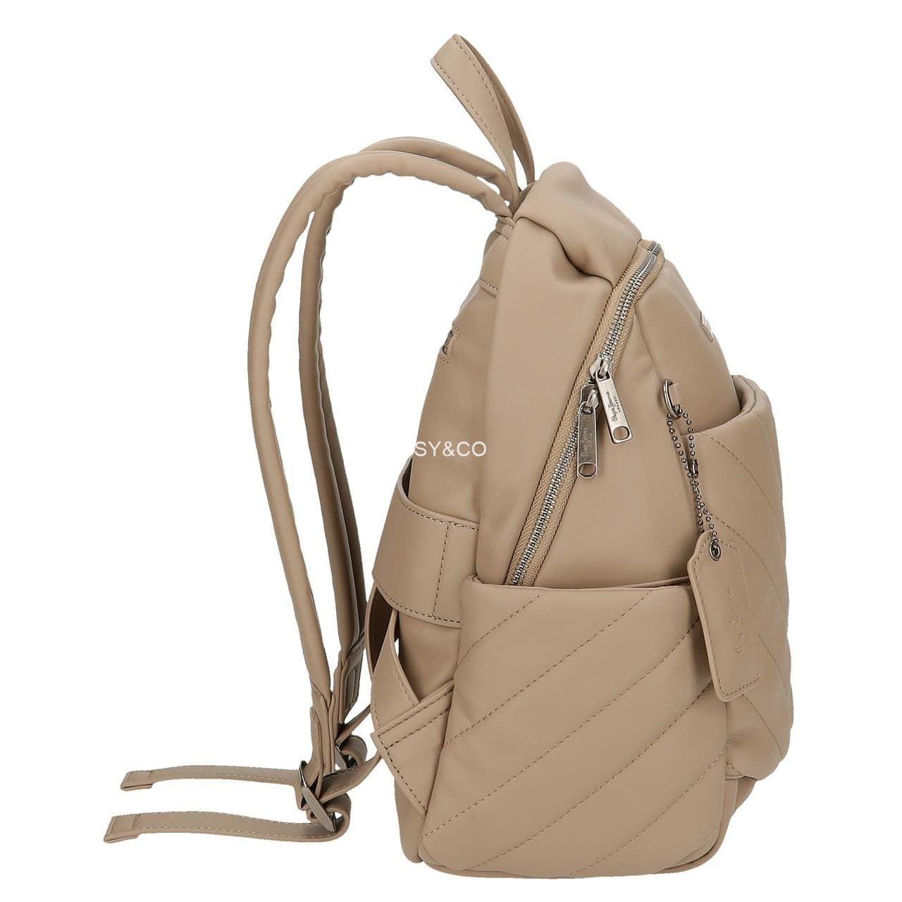 Mochila Pepe Jeans Kylie taupe - Imagen 5