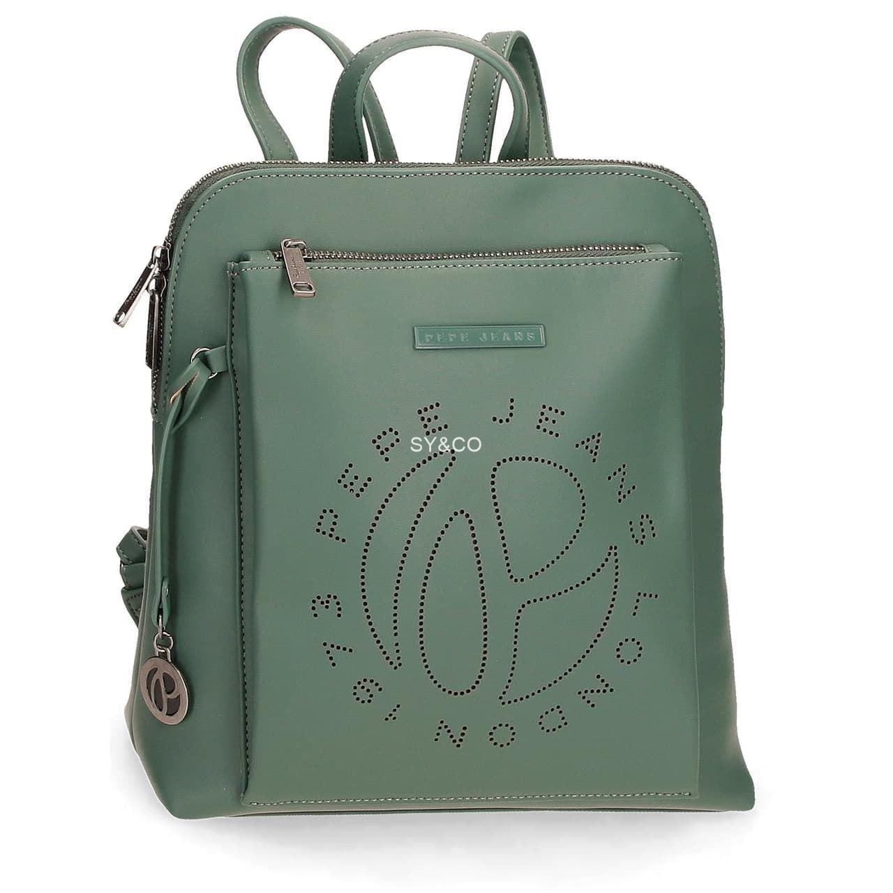 Mochila Pepe Jeans Mabel verde - Imagen 1