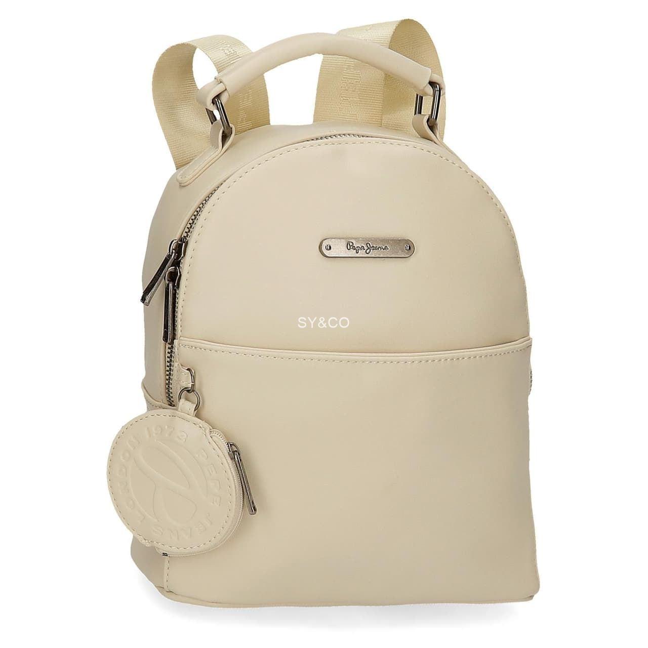 Mochila Pepe Jeans Salma beige - Imagen 1