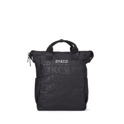 Mochila vegana KCB Stamp negra - Imagen 1