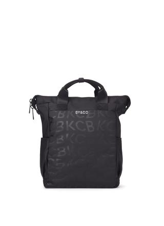 Mochila vegana KCB Stamp negra - Imagen 1