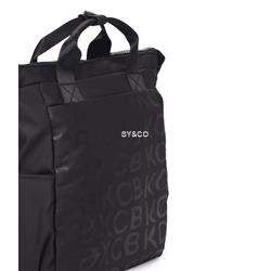 Mochila vegana KCB Stamp negra - Imagen 2