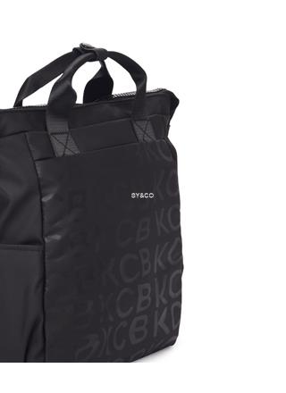 Mochila vegana KCB Stamp negra - Imagen 2