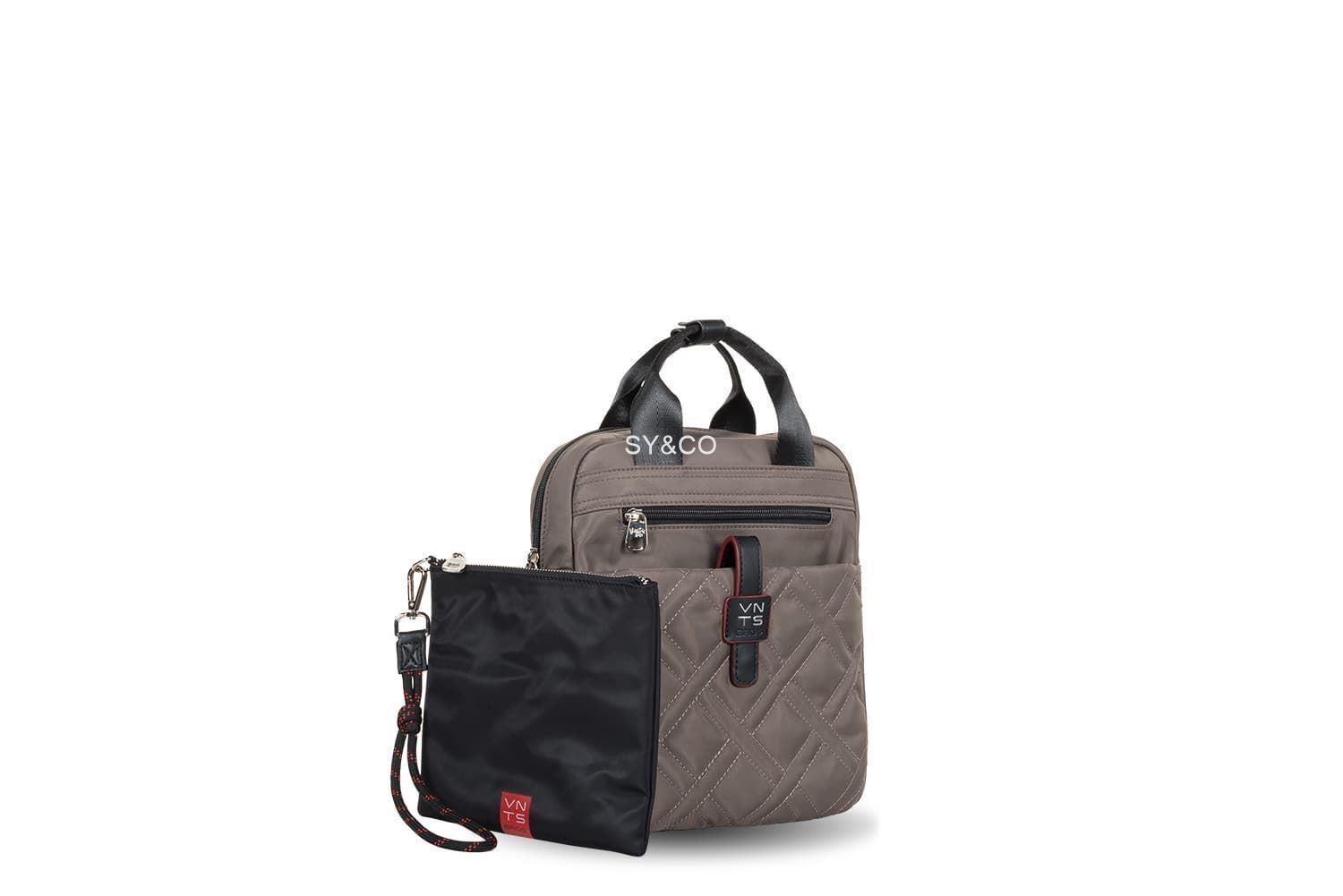 Mochila Ventis nylon taupe - Imagen 3